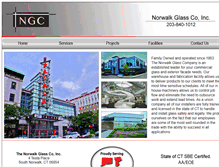 Tablet Screenshot of norwalkglassco.com